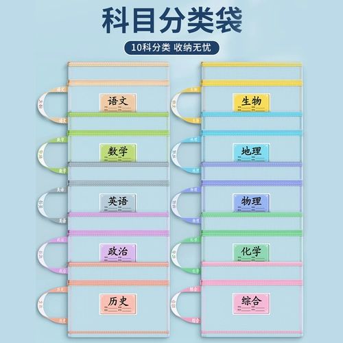 Учащиеся средней школы. Сумка для классификации сумки для классификации. Оттягивание пакета с двойной слойной сеткой.