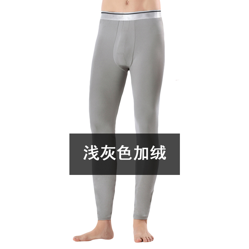 Light Greyman Autumn trousers schoolboy Warm pants Plush winter Leggings Self cultivation Woolen trousers Tight fitting Thin Plus Size Woollen trousers