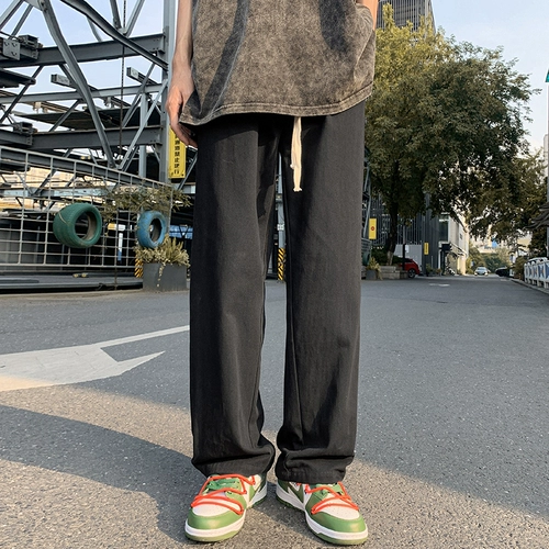 Летние ретро штаны, в американском стиле, свободный прямой крой