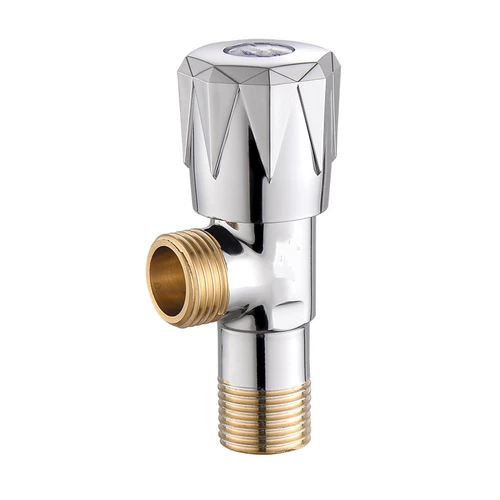 Треугольный клапан Полный медный утолщенный восьми -ручный клапан стоп -клапан Клапан Холодный водный водонагреватели Переключающие 304 угловой клапан из нержавеющей стали.