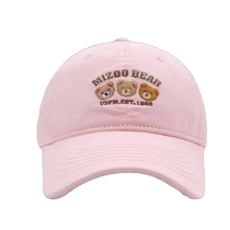 Cute bear embroidered baseball hat for women new Korean style ins versatile peaked cap for men with sunshade and face-showing small hat