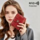 2025 New European and American Women's Wallet Short Style Exquisite Hollow High-end Coin Purse Card Holder Fashion Wallet Folding Style