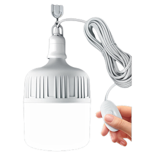 LED灯泡插座灯E27带插头超亮照明灯节能灯螺口灯座灯头带开关家用