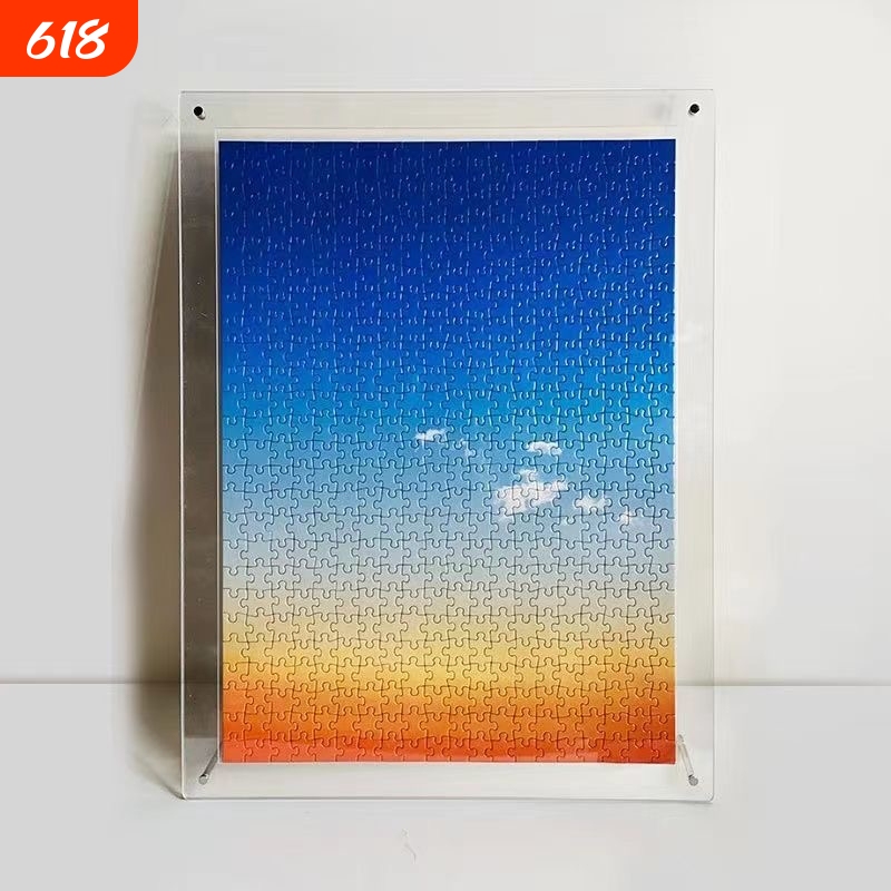 Acrylic Puzzle Frame 500/1000 Pieces Poster Frame Photo Frame High Transparency Thickened Display Stand Creative Photo Frame Acrylic Puzzle Frame 500/1000 Pieces Poster Frame Photo Frame High Transparency Thickened Display Stand Creative Photo Frame