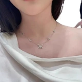 Модный бриллиантовый аксессуар, серебро 925 пробы, легкий роскошный стиль, изысканный стиль