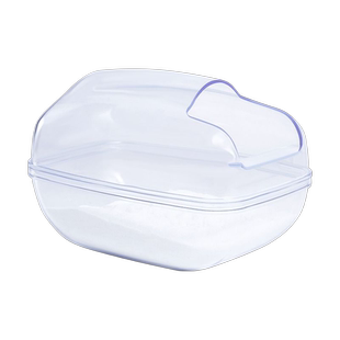 仓鼠用品金丝熊小仓鼠专用防漏浴室厕所盆两用尿砂洗澡浴沙盆