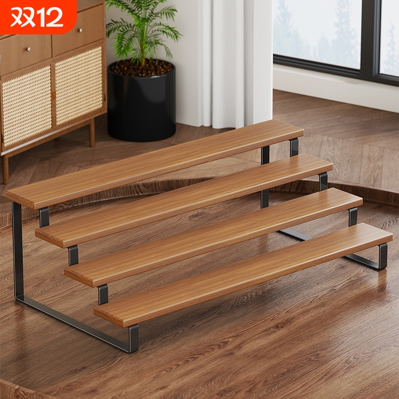 Figure storage rack with ladder blind box