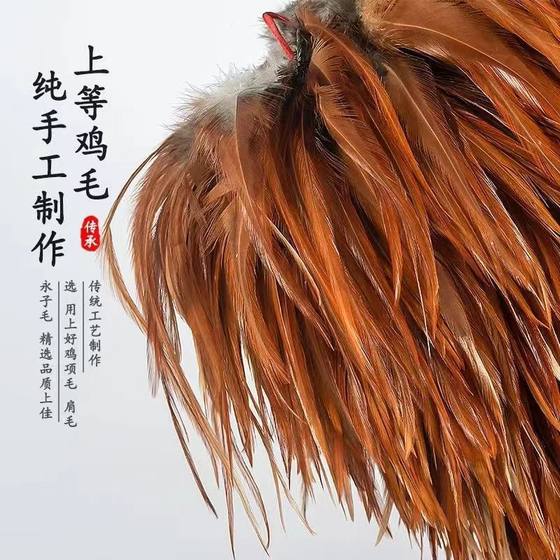 真鸡毛掸子扫灰家用车用打扫卫生除尘禅子灰尘床底蓬松桌面手工