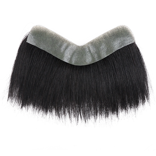 发际线假发贴男士生物头皮自然前额轻薄真发补发片刘海M型假发片