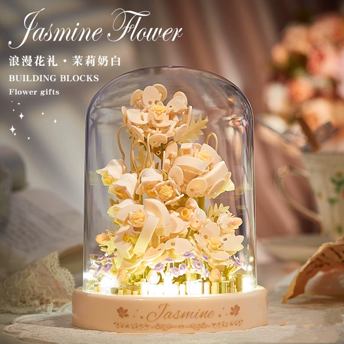 Конструктор, игрушка, «сделай сам», букет, розы, в цветочек, изысканный стиль, подарок на день рождения