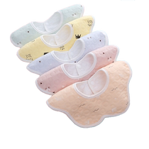 Baby pure cotton newborn bib bib neck waterproof spit pad bib rice bag male and female baby saliva towel triangle