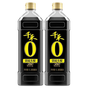 千禾零添加酱油御藏380天1L 酿造特级生抽家用凉拌炒菜厨房调味品