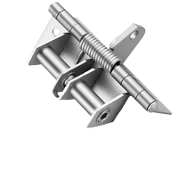 Cold rolled steel new automatic door closing spring hinge household free door automatic rebound elastic right angle spring hinge