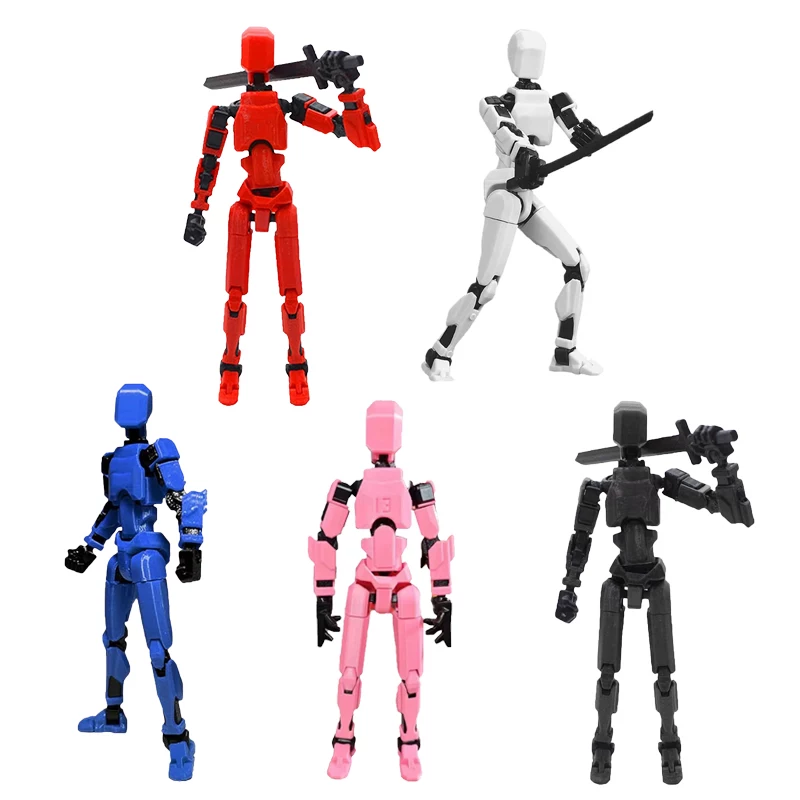 Movable multi-joint minifigure, constructor for boys, transformer, toy, robot, 3D, internet celebrity