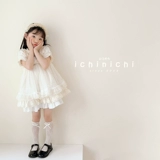 Летние тонкие детские носки для принцессы, кружевные гольфы, длина миди, средней длины