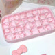 hellokitty 아이스 큐브 곰팡이 가정 음식 등급 대형 실리콘 귀여운 만화 아이스 박스 대용량