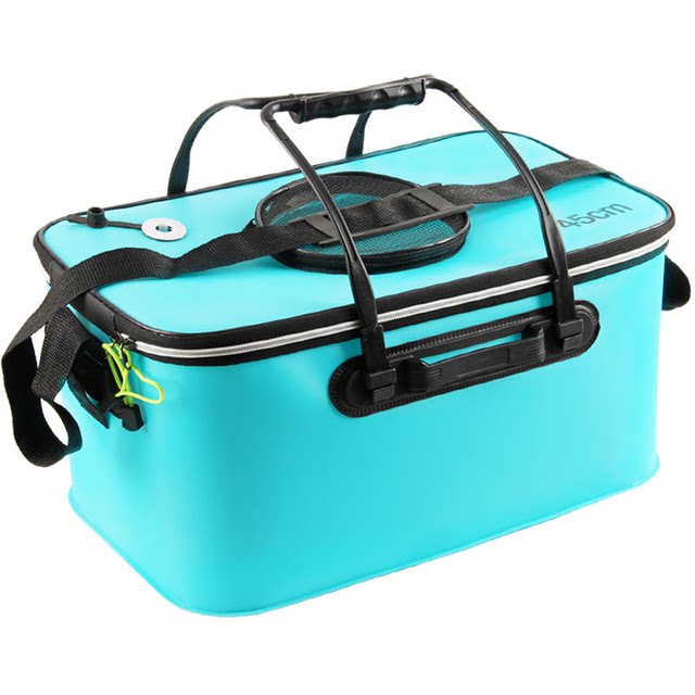 ຕູ້ປາການຫາປາ multi-functional thickened bucket thickened eva large-capacity fish protection bucket fishing box folding bucket fishing bucket