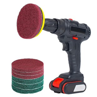 百洁布金刚砂电钻刷清洁盘刷头地板瓷砖抛光浴室汽车打蜡神器厨房