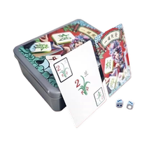 Plastic box Mahjong poker special playing cards portable home thickened and durable travel mahjong 144 playing cards