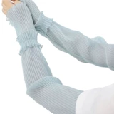 Нарукавники, кружевной комплект, тонкие перчатки, шелковый легкий и тонкий внедорожный защитный рукав, защита от солнца, свободный крой