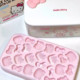 hellokitty 아이스 큐브 곰팡이 가정 음식 등급 대형 실리콘 귀여운 만화 아이스 박스 대용량
