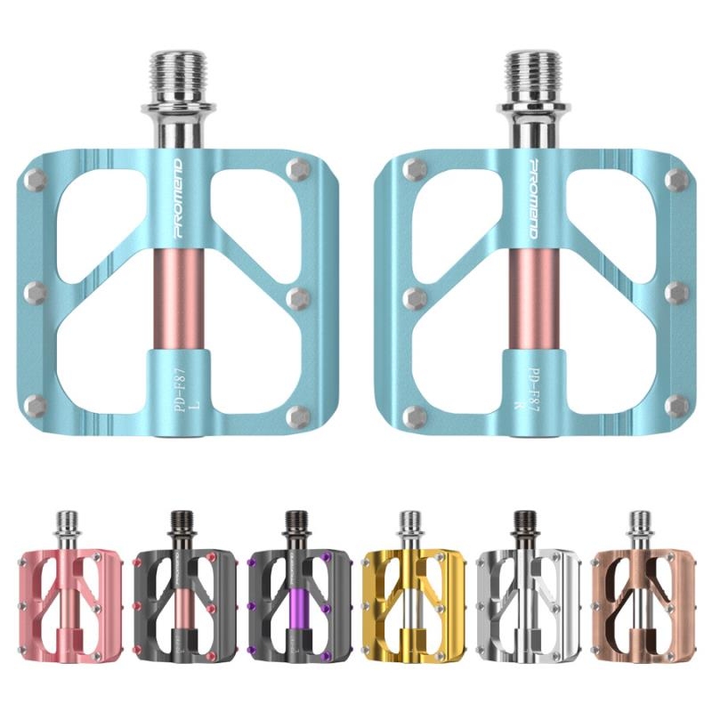 Promend Road Mountain Bike Bicycle Pedals Aluminum Alloy Ultra-Light Pedals Folding Bike Pedals