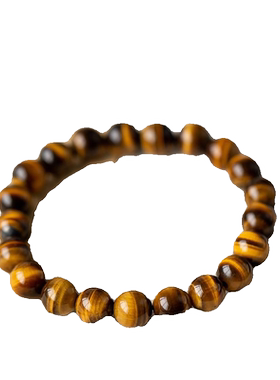 天然虎眼石手串佛珠虎ins手链情侣男士男女招财生日礼物转运朱砂