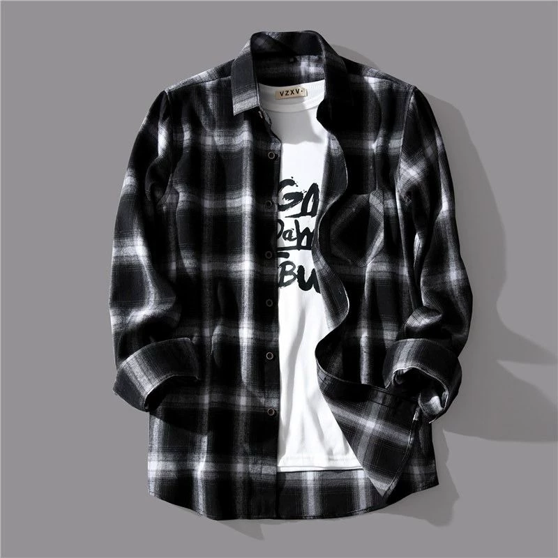 Trend shirt, demi-season long-sleeve, jacket, Korean style