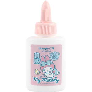 正版三丽鸥白乳胶diy手工儿童库洛米手工专用幼儿园学生可用白胶乳白胶小瓶美术用手工胶木工胶水强力粘木板