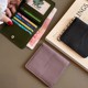 New fashionable women's simple stitched short wallet women's buckle ultra-thin multi-card slot wallet ultra-thin