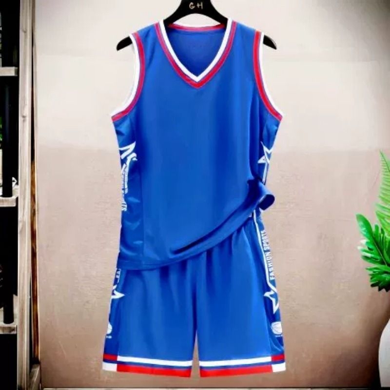 Basketball Uniform Sports Suit for Men, Large Size, Ice Silk, Sleeveless Vest, Shorts, Competition Running Quick-Dry Jersey Team Basketball Uniform Sports Suit for Men, Large Size, Ice Silk, Sleeveless Vest, Shorts, Competition Running Quick-Dry Jersey Team
