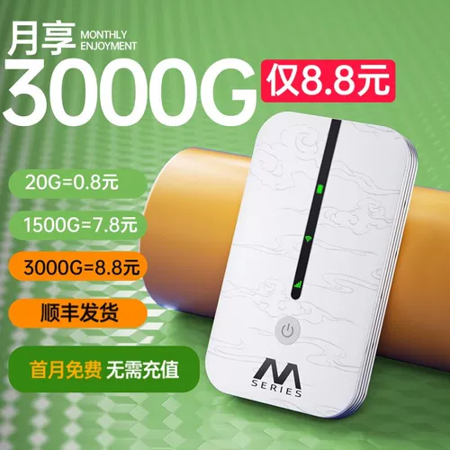 [Бесплатно в течение первого месяца] 2024 новый портативный Wi-Fi мобильный беспроводной Wi-Fi безлимитная скорость чистый трафик 4G Интернет-карта бесплатная карта аренда общежития широкополосный доступ к автомобилю подходит для маршрутизатора Huawei 5G