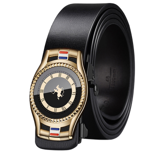 2024男士真皮自动扣皮带男真皮带高档内穿商务青年中年腰带款保罗