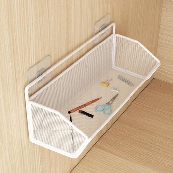 Bed storage rack on the bed side of the bed basket storage basket