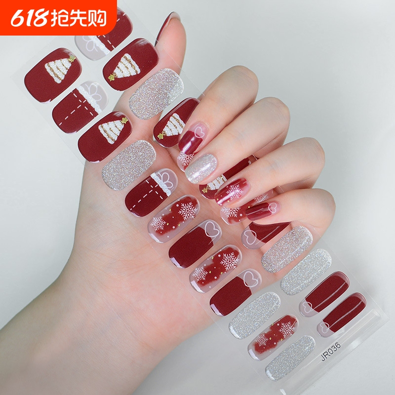Cross-Border Uv Gel Nail Stickers Semi-Cured Phototherapy Nail Stickers Amazon Uv Semi-Baked Nail Stickers Full Coverage Sweet Style Cross-Border Uv Gel Nail Stickers Semi-Cured Phototherapy Nail Stickers Amazon Uv Semi-Baked Nail Stickers Full Coverage Sweet Style