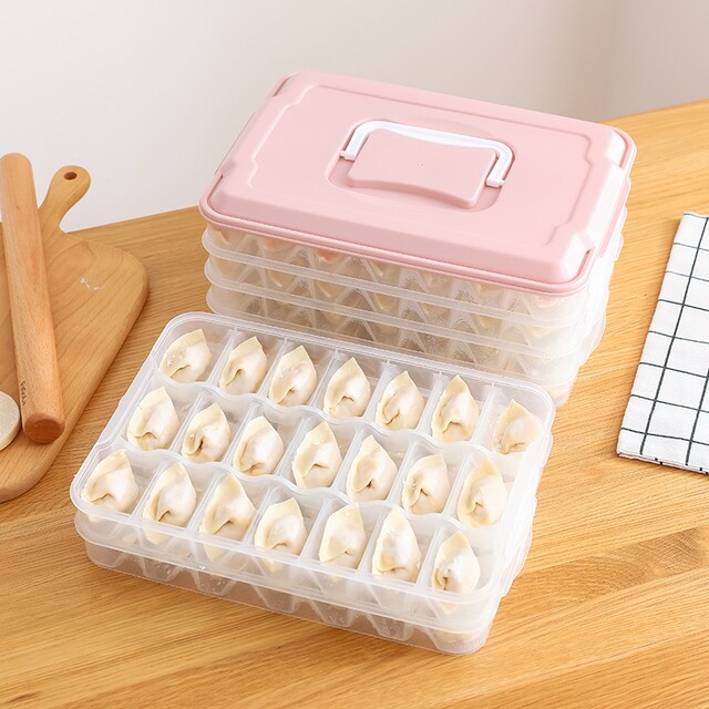 Freezer dumpling box special storage box for refrigerator