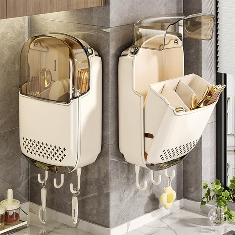 Wall-mounted chopstick storage box | Over 2,000 additional purchases
