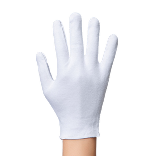 白手套纯棉礼仪珠耐磨汗布劳保男女工作薄款耐用吸汗作业手工厚款