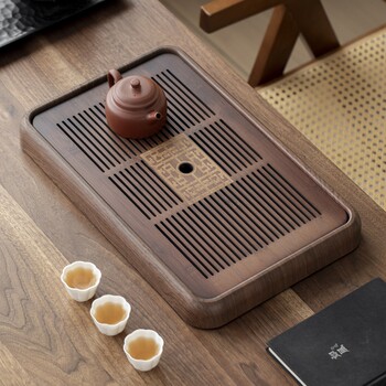 New style bamboo tea sea dry infusion table kungfu tea set tray tea tray chinese style small drain tea table log bamboo water storage