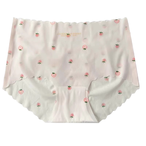 冰丝内裤女夏季薄款无痕透气速干全棉抗菌裆少女生3D蜜桃臀面膜裤