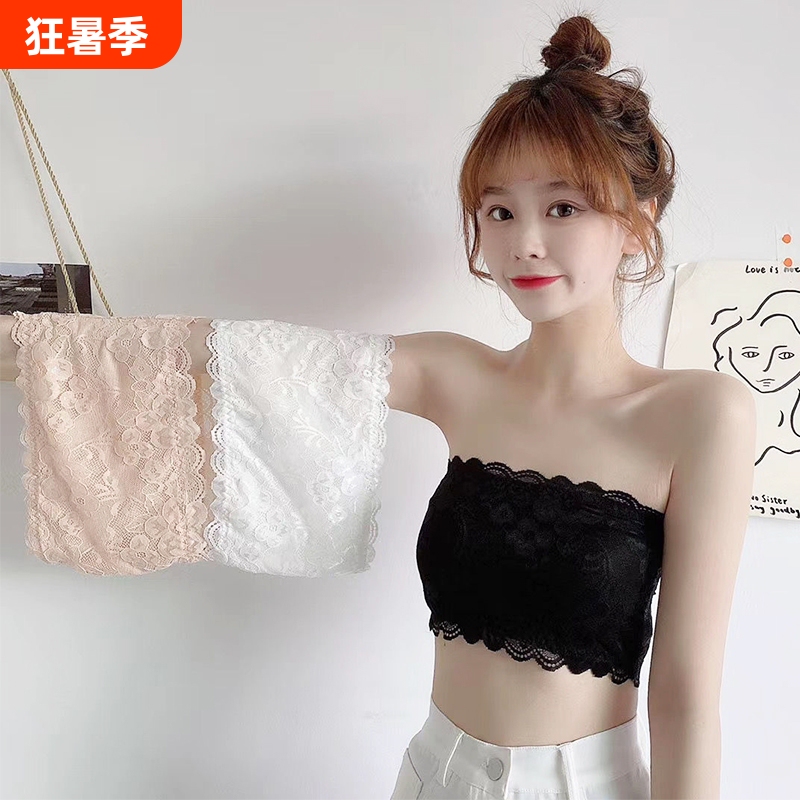 Sexy Lace Bra with Strapless Backless Design, Anti-Slip and Anti-Exposure, Thin Style, Hollow-Out Tube Top Lingerie for Women Sexy Lace Bra with Strapless Backless Design, Anti-Slip and Anti-Exposure, Thin Style, Hollow-Out Tube Top Lingerie for Women