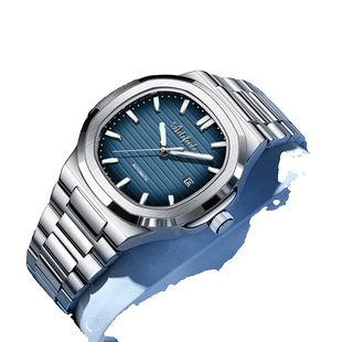 鹦鹉螺石英手表简约时尚超薄夜光爆款防水男士商务名表腕表指针式