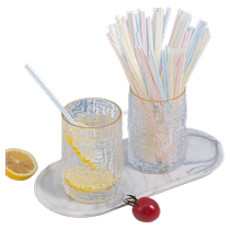 Disposable individually packaged single food-grade plastic straws for pregnant women children and baby milk tea sucking replacement thick straws