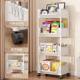 Bookshelf is simple to floor and move multi-layer student small bookcase with wheels integrated wall storage storage rack snacks