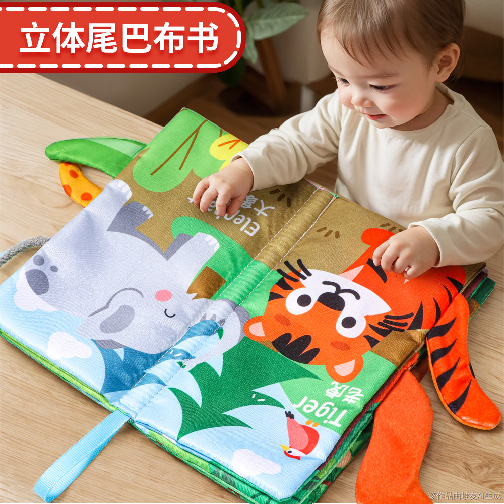 布书婴儿可啃咬撕撕书:宝宝早教新伙伴,啃不烂的快乐童年!👶📚-宝宝布书-淘宝百科网