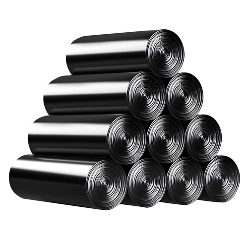 Портативный мусорный мешок для домашнего использования, большой черный жилет, гигиеническое пластиковое мусорное ведро, увеличенная толщина