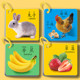 Animal Cards Early Education Enlightenment Book Cards Cognitive Cards Infant and Toddlers Children's Educational Literacy Reading Pictures and Object Toys
