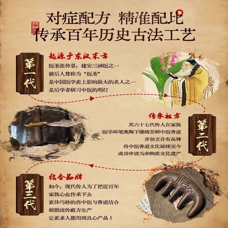 Ancient methods of natural polygonatum fragrance comb, black hair and hair care, natural comb black and universal for all ages!