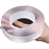 Мощный двусторонний скотч, прозрачная самоклеющаяся водостойкая лента на липучке, не оставляет следов