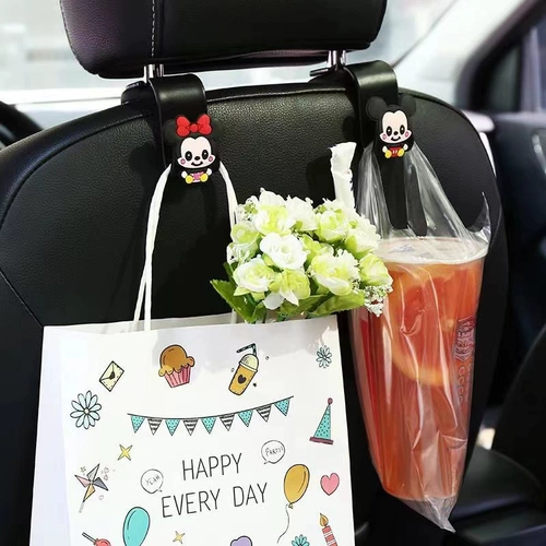 Автомобильное сиденье обратно к заднему крюку мультфильм милый сиденье задний ряд много -функциональный автомобиль интерьер маленький крюк творческий стул